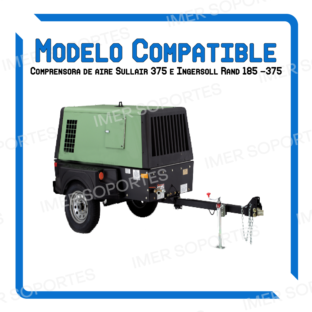 4539. Acople Flexible de Caucho Aluminio Alternativo a Sullair