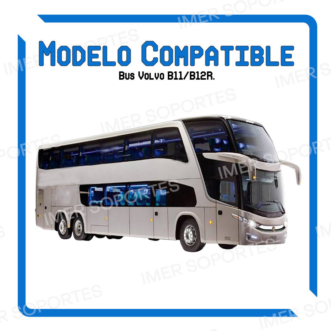 7956. Base de metal para suspensión bolsa de aire alternativo a Volvo B11R/B12R