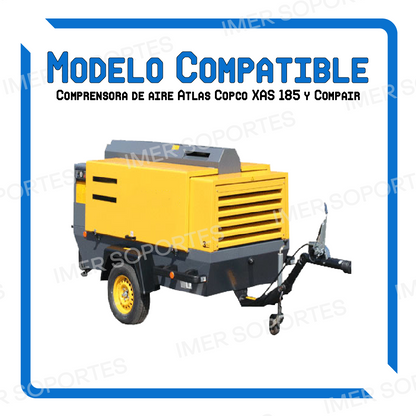 6242. Acople Flexible de Caucho  Aluminio Mix Alternativo a Atlas Copco