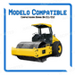 6450. Almohadilla de goma para tambor de maquina compactador alternativo a  Bomag BW 211/212